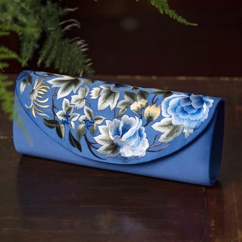 Elegant Su Embroidery Crossbody|24cm Floral Purse Bag