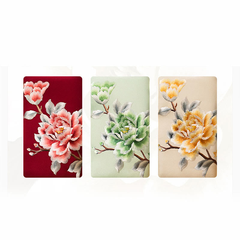 Embroidery Carnation Crossbody Bag 20cm | Elegant Floral Design