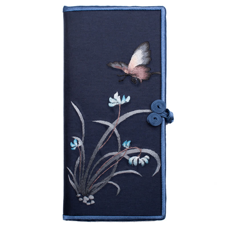Butterfly Orchid Su Embroidery Handbag 20cm Spiritual Accessory