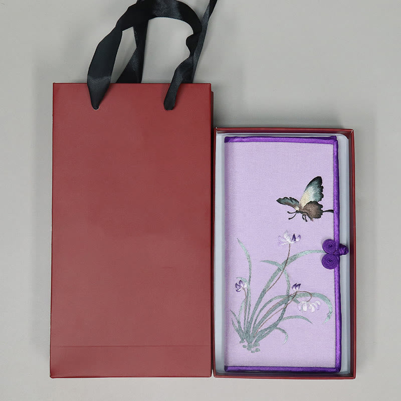 Butterfly Orchid Su Embroidery Handbag 20cm Spiritual Accessory