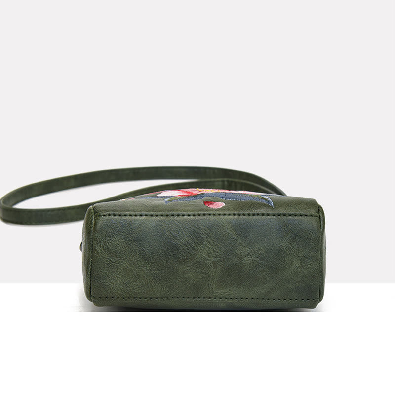 Lotus Su Embroidery Spiritual Crossbody Bag 15cm Size