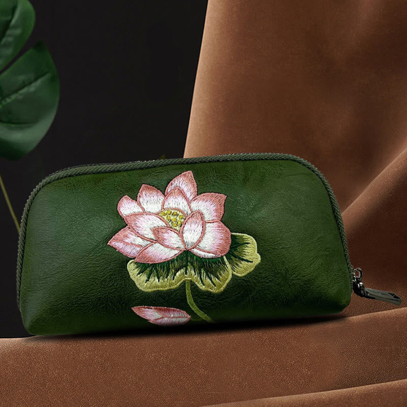 Lotus Su Embroidery Handbag | Spiritual Purity & Elegance