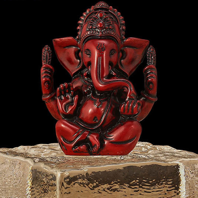 8.5cm Golden Ganesh Statue for Home Spiritual Transformation