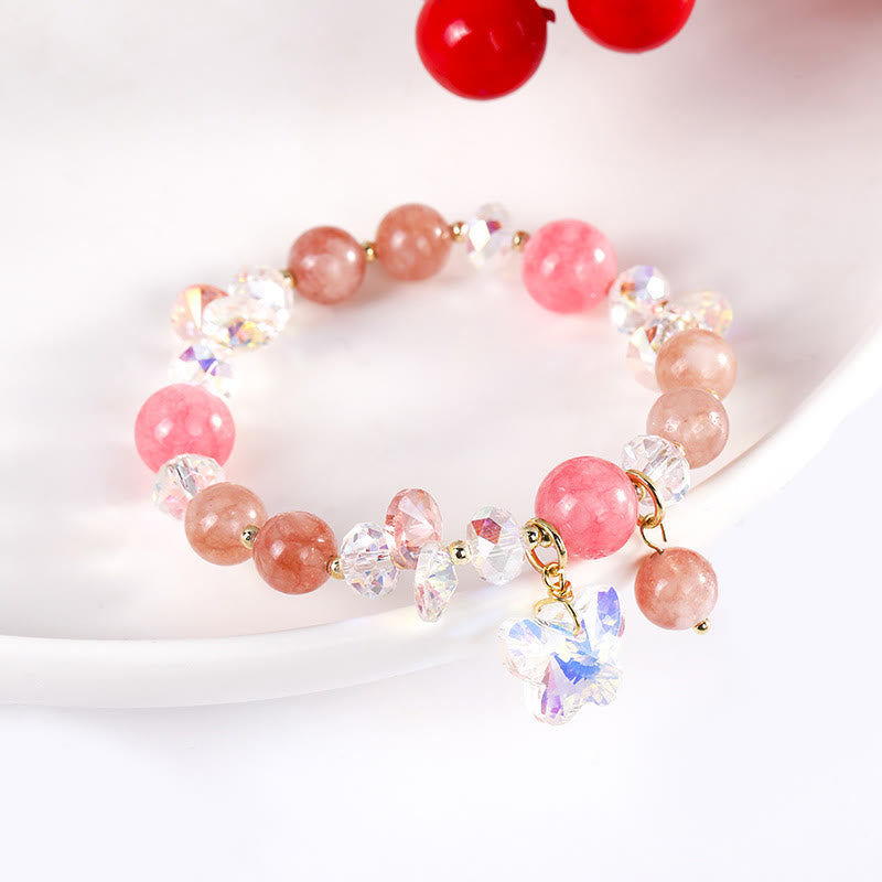 Strawberry Quartz Love Bracelet - Emotional Healing