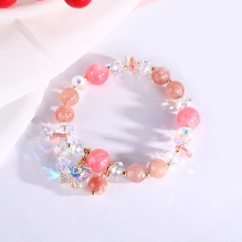 Strawberry Quartz Love Bracelet - Emotional Healing
