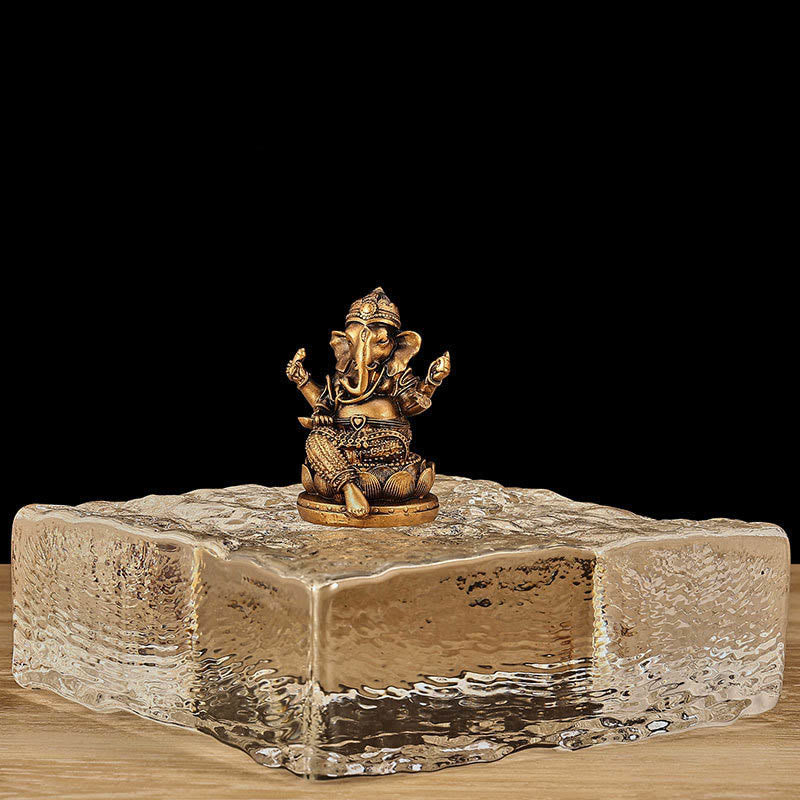 Mini Small Golden Ganesh Statue 4.5x4x6cm for Meditation