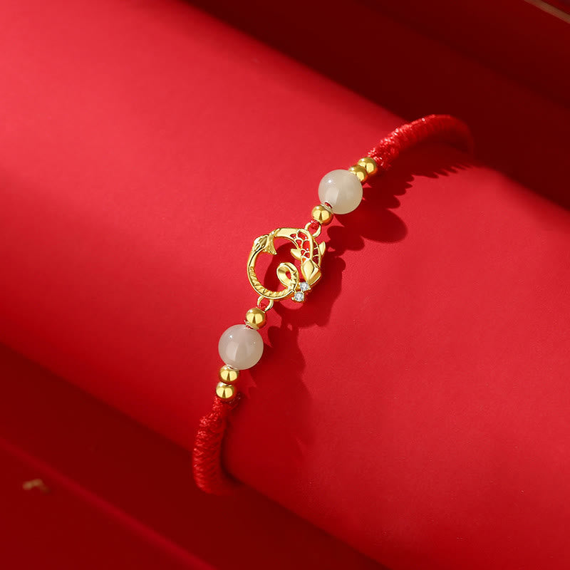 Red String Koi Fish Snake Protection Bracelet