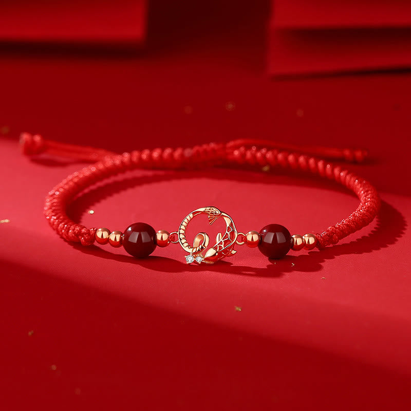 Red String Koi Fish Snake Protection Bracelet