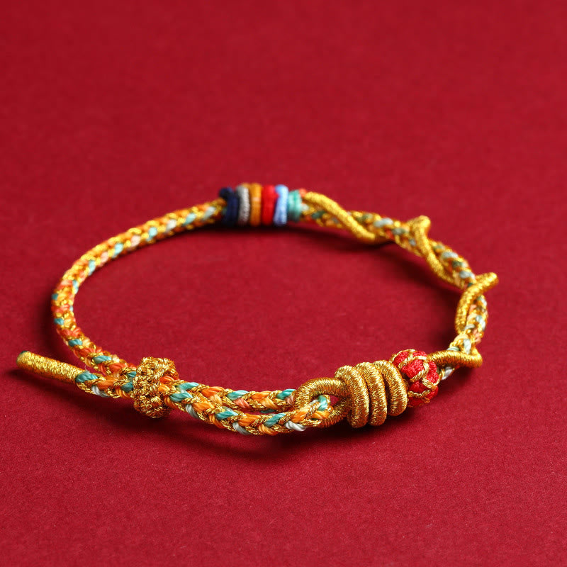 Year of the Snake Yellow String Protection Bracelet