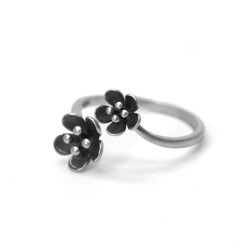 925 Sterling Silver Spiritual Flower Ring