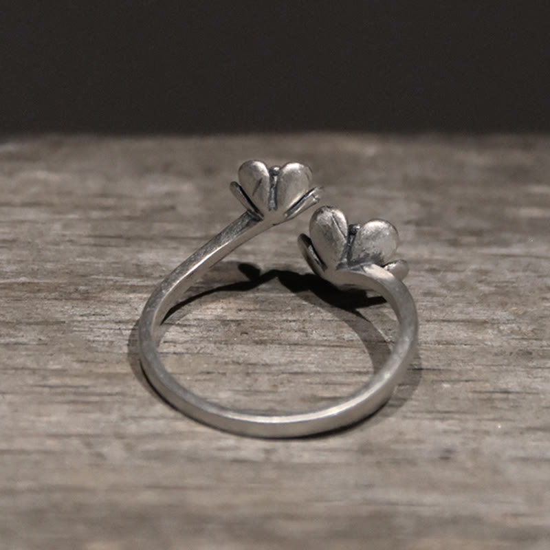 925 Sterling Silver Spiritual Flower Ring