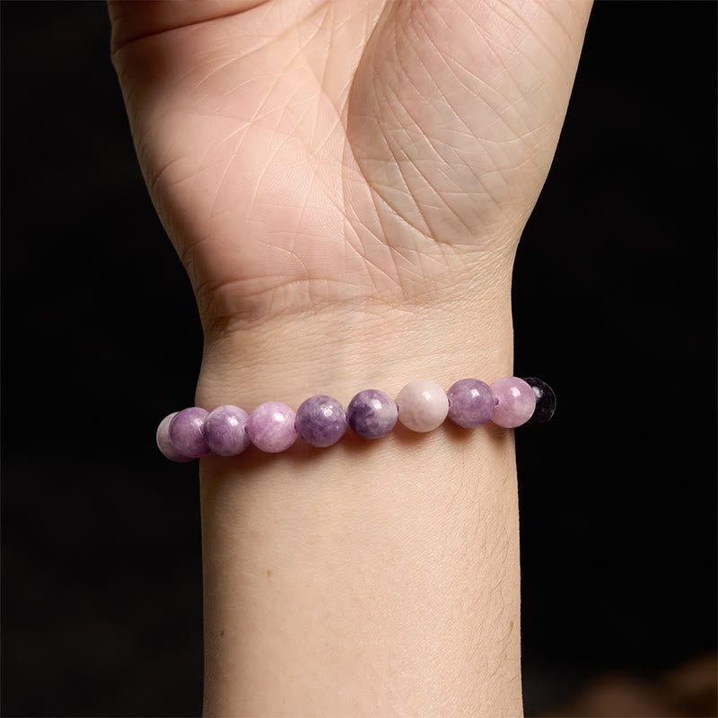 8mm Purple Mica Stone Spiritual Bracelet for Positive Energy