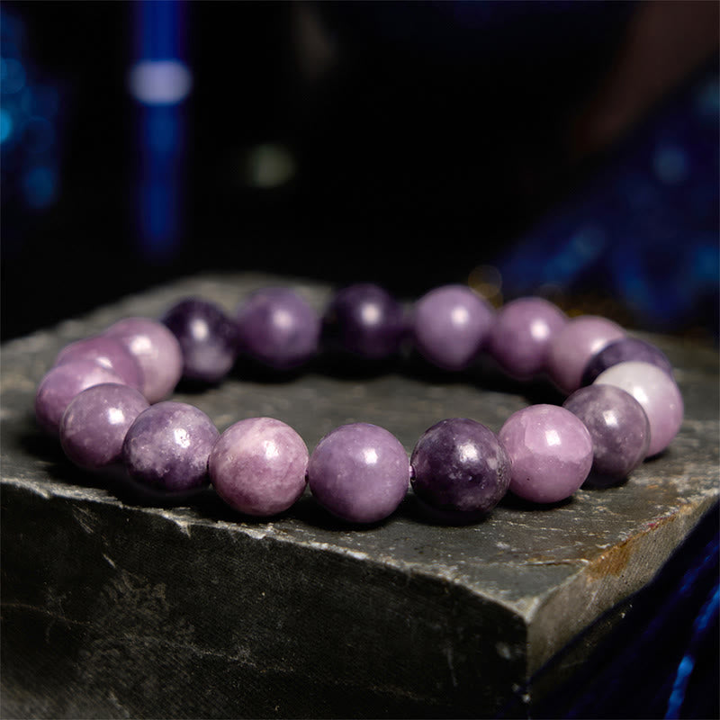 8mm Purple Mica Stone Spiritual Bracelet for Positive Energy