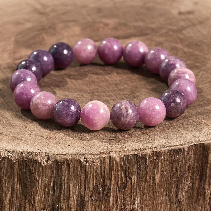8mm Purple Mica Stone Spiritual Bracelet for Positive Energy