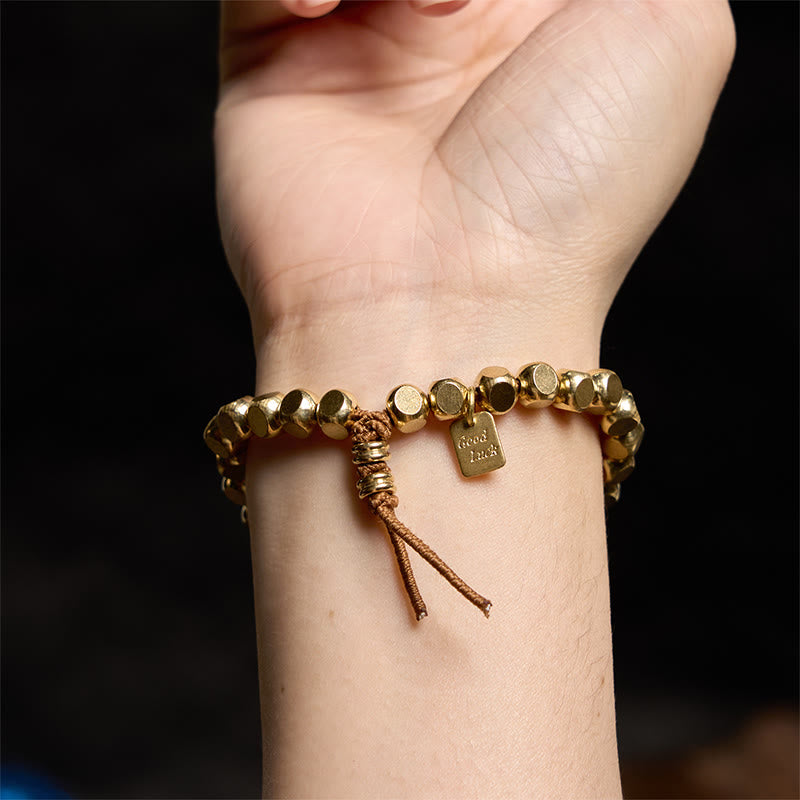 6mm Copper Good Luck Self Care Bracelet for Balance