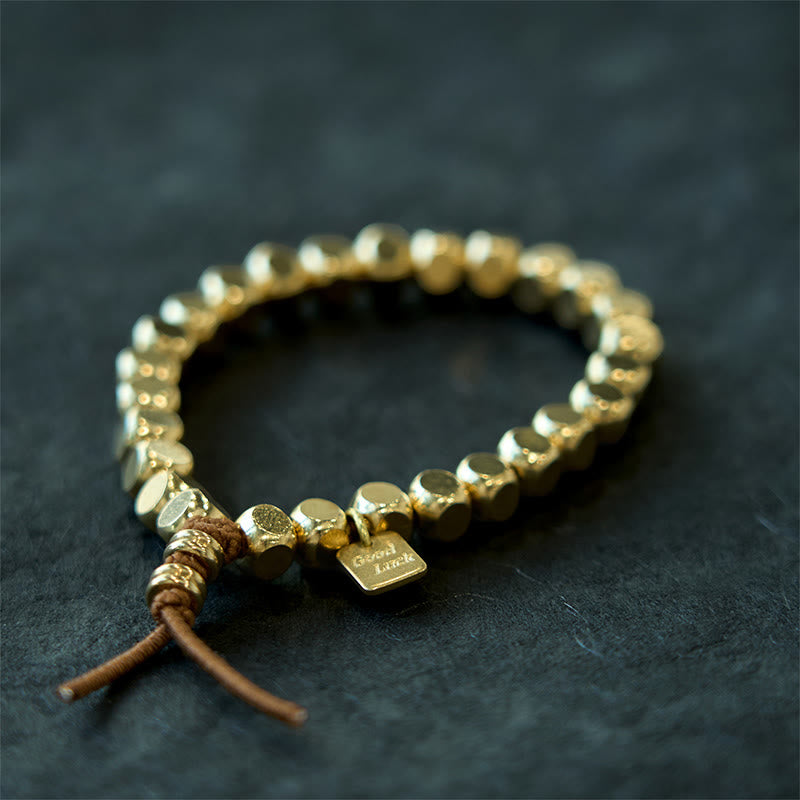 6mm Copper Good Luck Self Care Bracelet for Balance