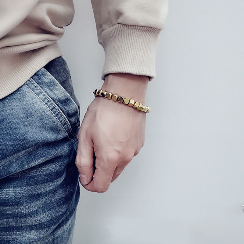 Copper Good Luck Healing Bracelet 6mm