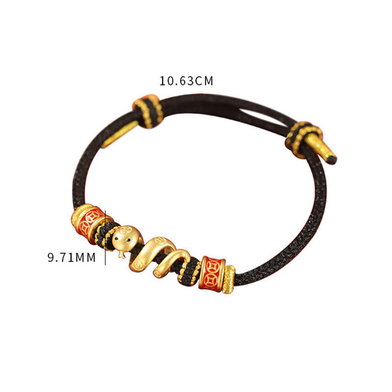 Golden Snake Prosperity Spiritual Jewelry Bracelet