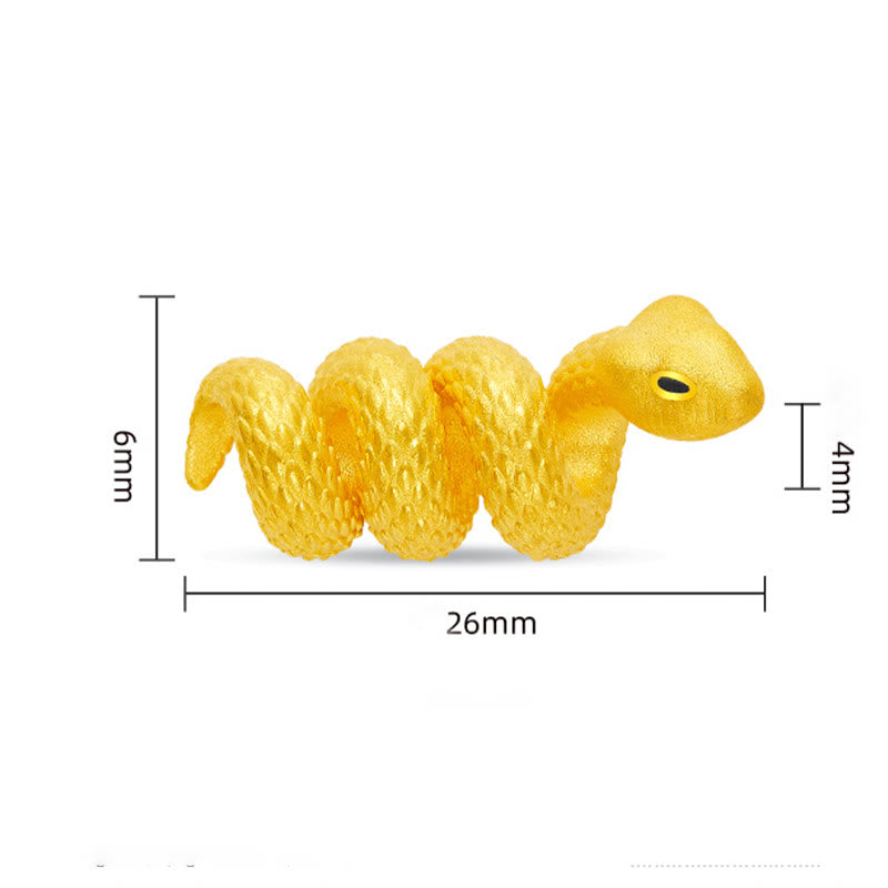 999 Gold Snake Protection Bracelet