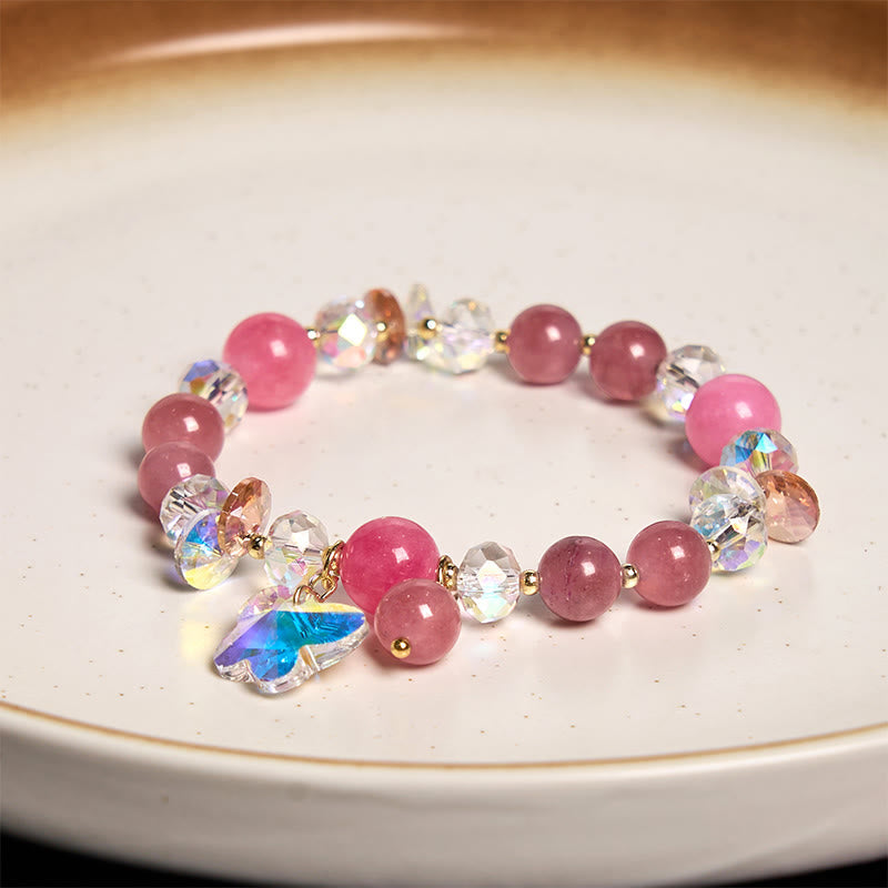 Strawberry Quartz Love Bracelet - Emotional Healing