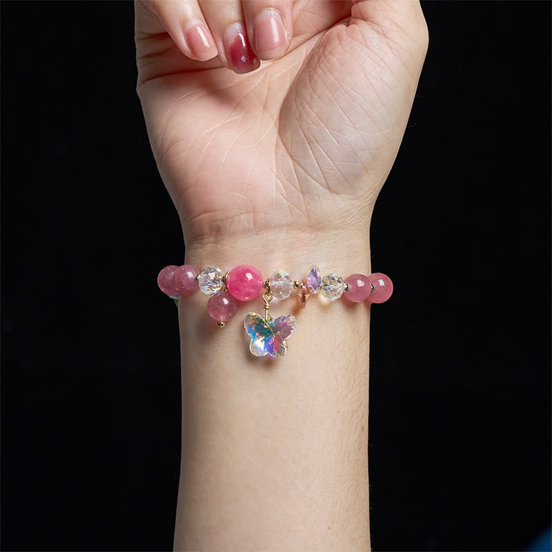Strawberry Quartz Love Bracelet - Emotional Healing