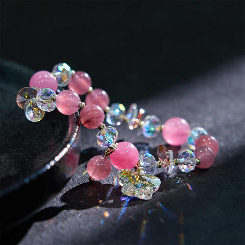 Strawberry Quartz Love Bracelet - Emotional Healing