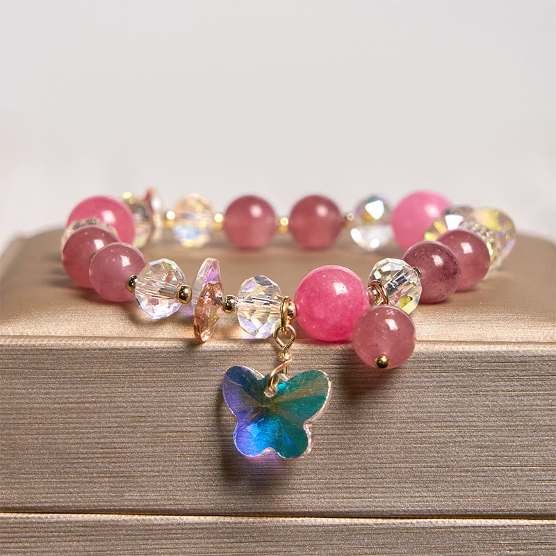 Strawberry Quartz Love Bracelet - Emotional Healing