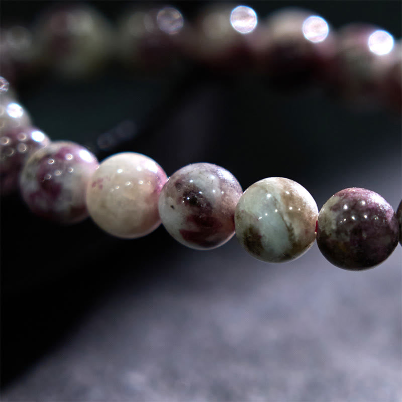 8mm Plum Blossom Tourmaline Balance Spiritual Bracelet