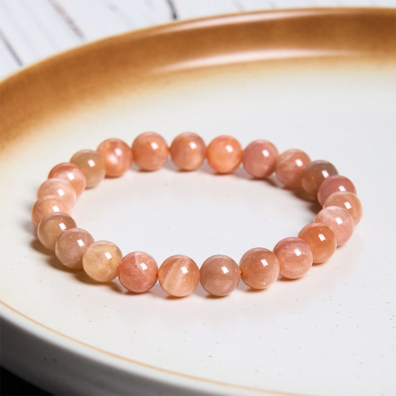 8mm Sun Stone Bracelet for Positive Energy & Vitality