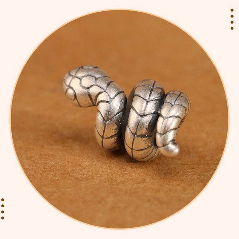 Dark Red 14-17cm Sterling Silver Snake Coin Red String Bracelet