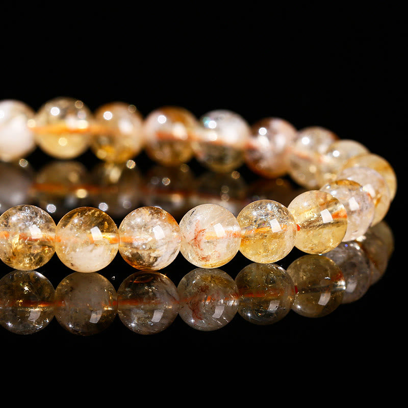 6mm Citrine Amethyst Prosperity Bracelet for Women