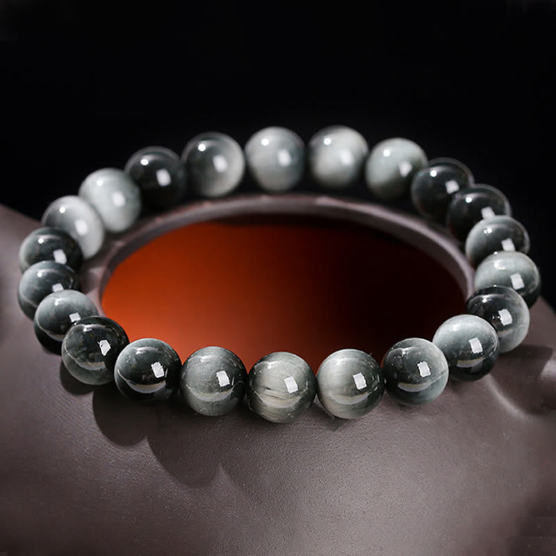 8mm Eagle's Eye Stone Positive Energy Courage Bracelet for Women