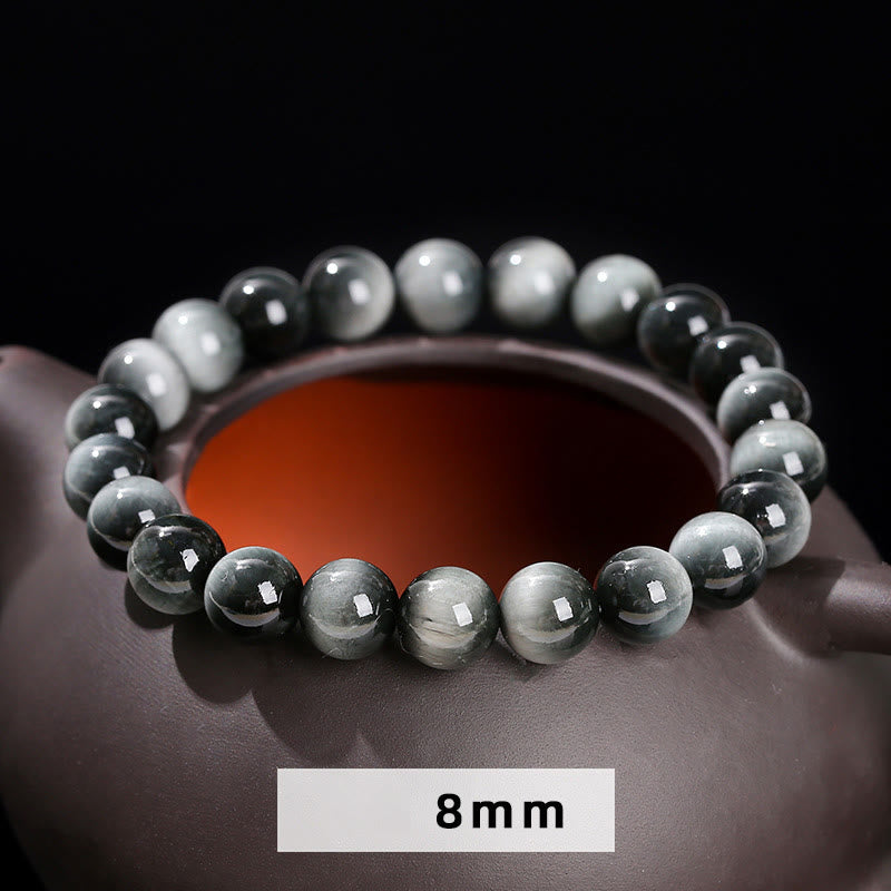 8mm Eagle's Eye Stone Positive Energy Courage Bracelet for Women