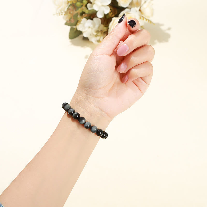 8mm Eagle's Eye Stone Positive Energy Courage Bracelet for Women