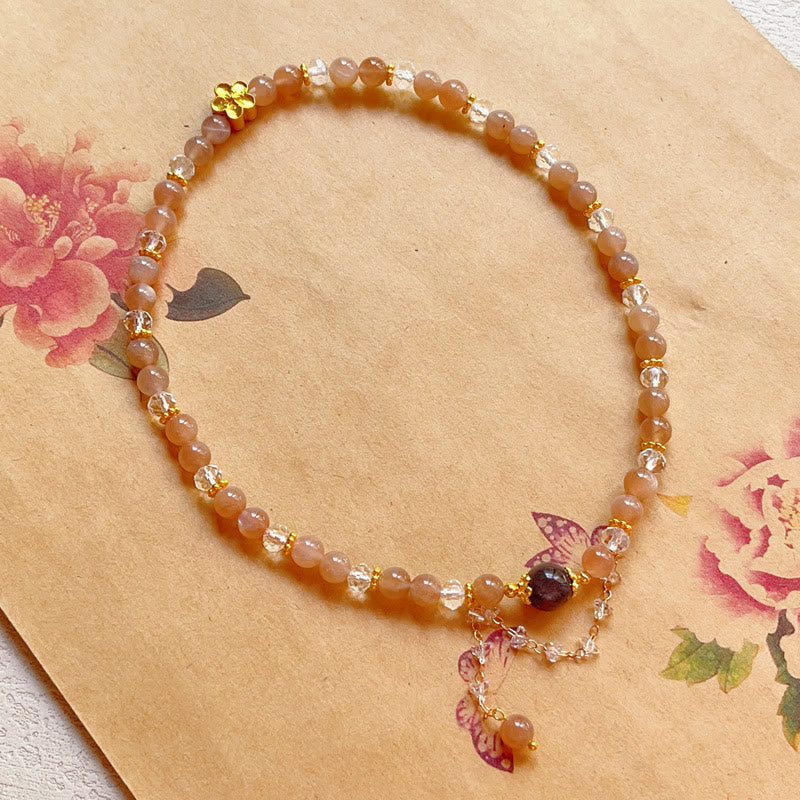 14-16cm Sun Stone Crystal Double Wrap Spiritual Bracelet