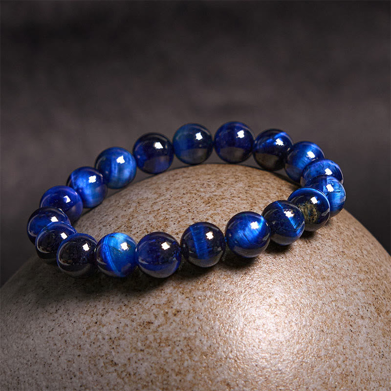 Blue Tiger Eye Meditation Bracelet