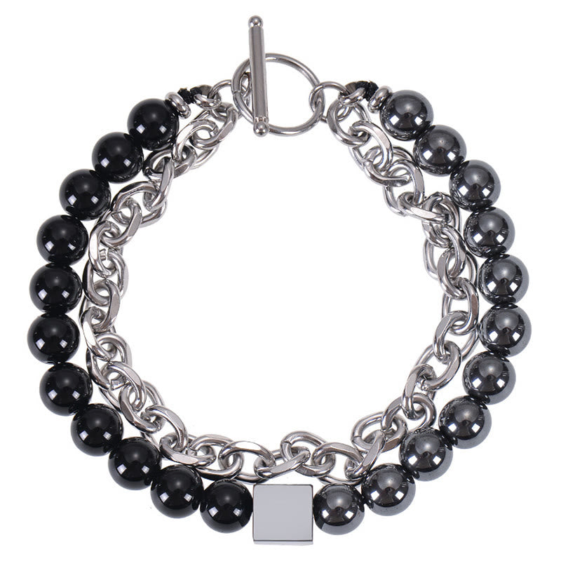 8mm Colorful Tiger Eye Double Wrap Protection Bracelet