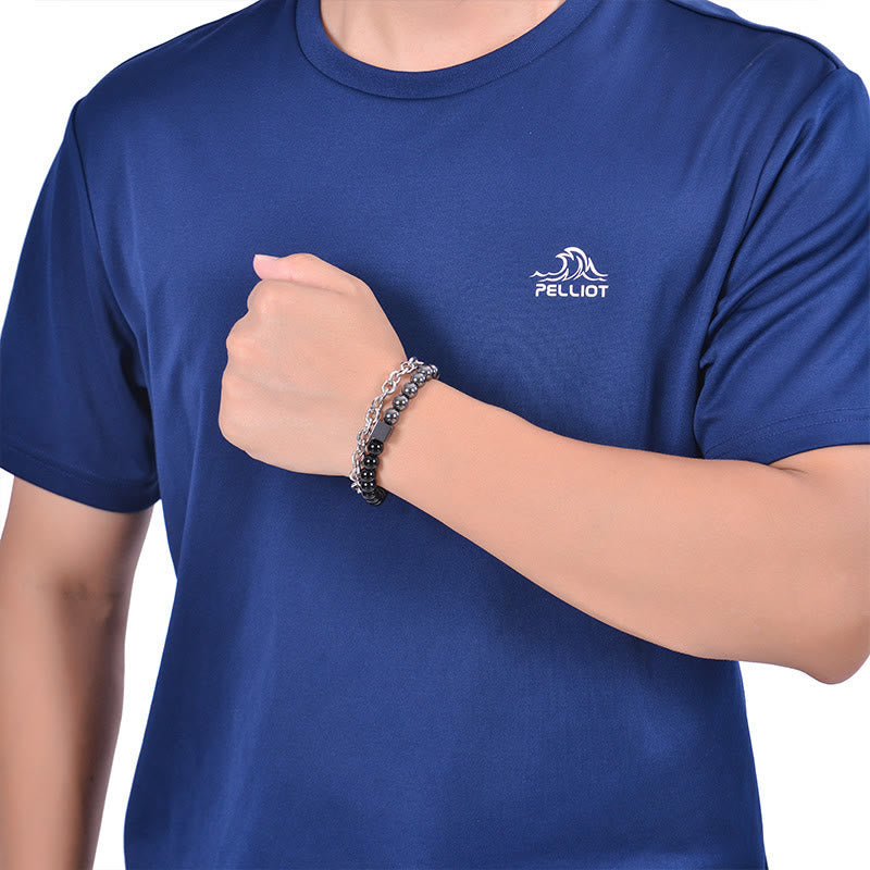 8mm Colorful Tiger Eye Double Wrap Protection Bracelet