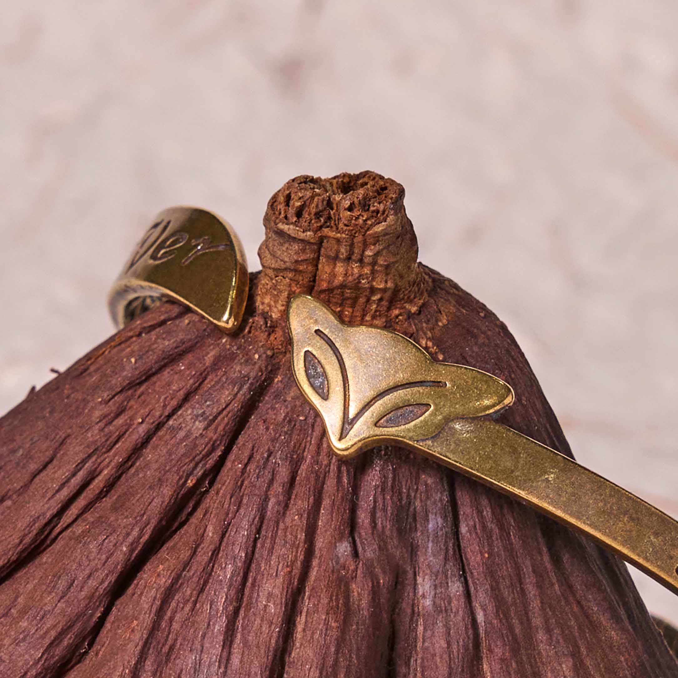 Adjustable Fox Head Copper Spiritual Bracelet Bangle