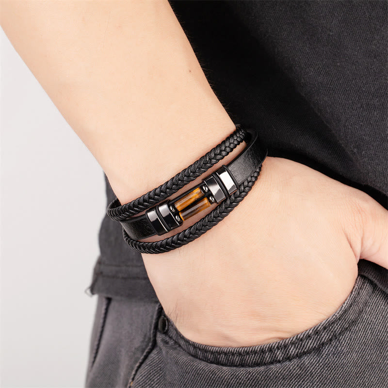 Tiger Eye 16-18cm Multi-layer Strength Bracelet