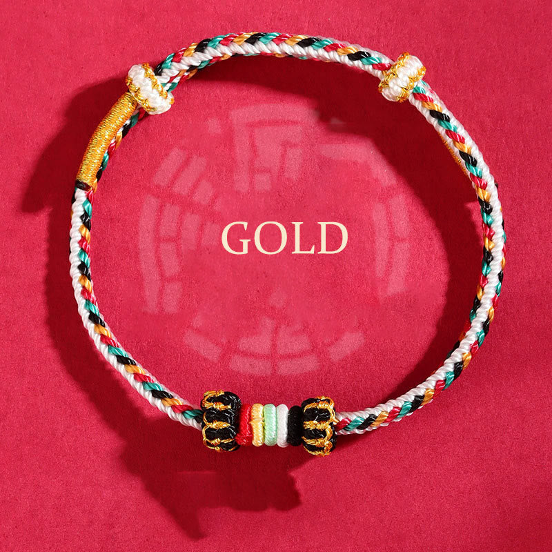 Five Elements Colorful String Luck Bracelet for Spiritual Balance