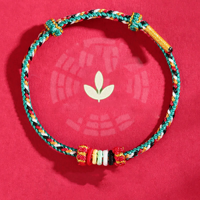 Five Elements Colorful String Luck Bracelet for Spiritual Balance