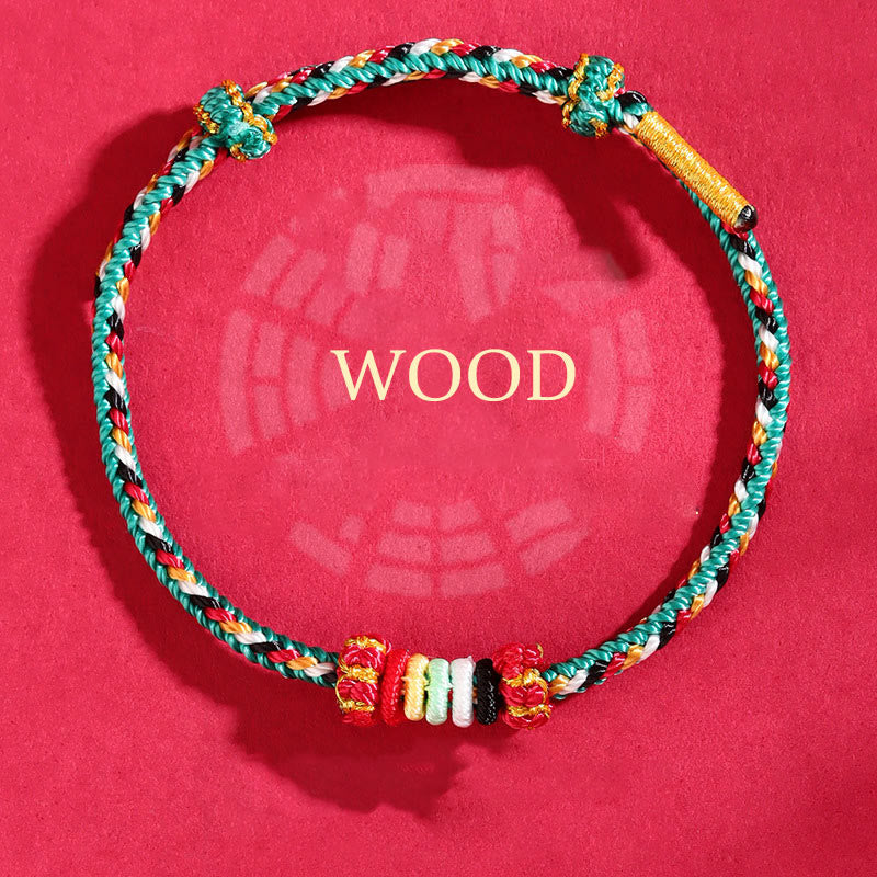 Five Elements Colorful String Luck Bracelet for Spiritual Balance