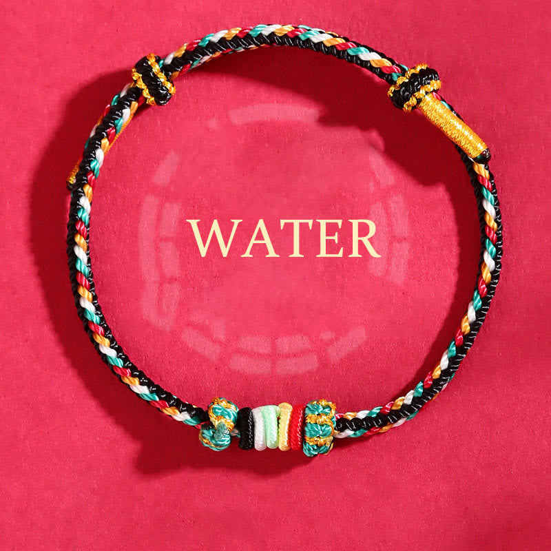 Five Elements Colorful String Luck Bracelet for Spiritual Balance