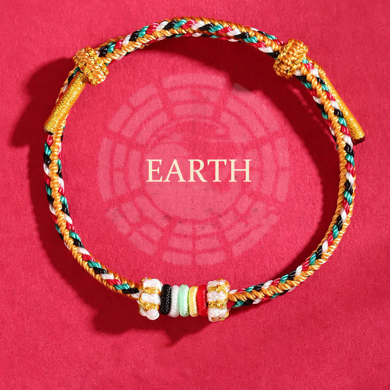 Five Elements Colorful String Luck Bracelet for Spiritual Balance