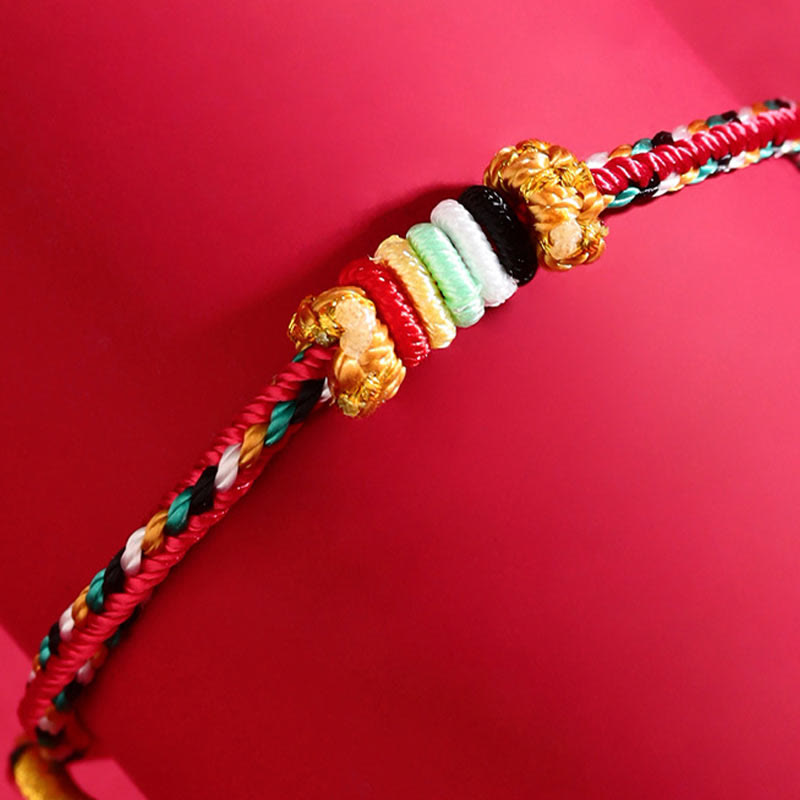 Five Elements Colorful String Luck Bracelet for Spiritual Balance