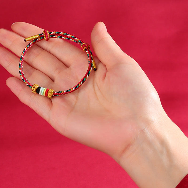 Five Elements Colorful String Luck Bracelet for Spiritual Balance