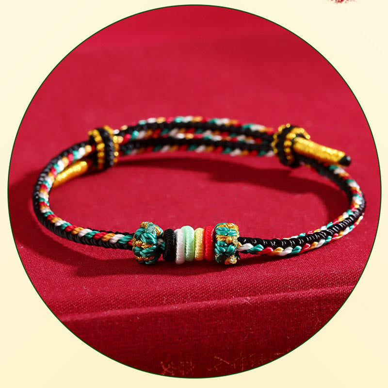 Five Elements Colorful String Luck Bracelet for Spiritual Balance