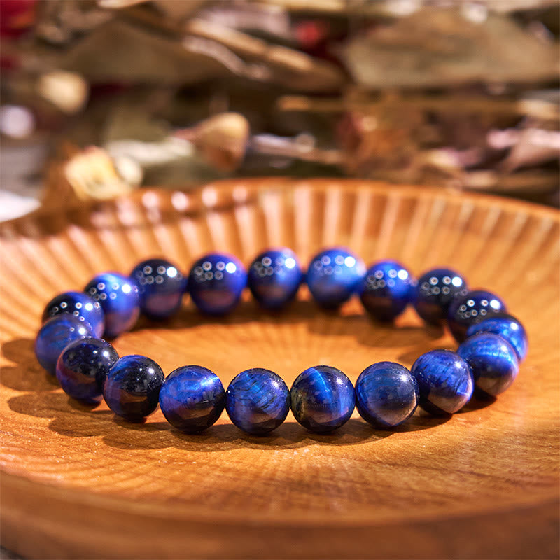 Blue Tiger Eye Balance Stone Bracelet