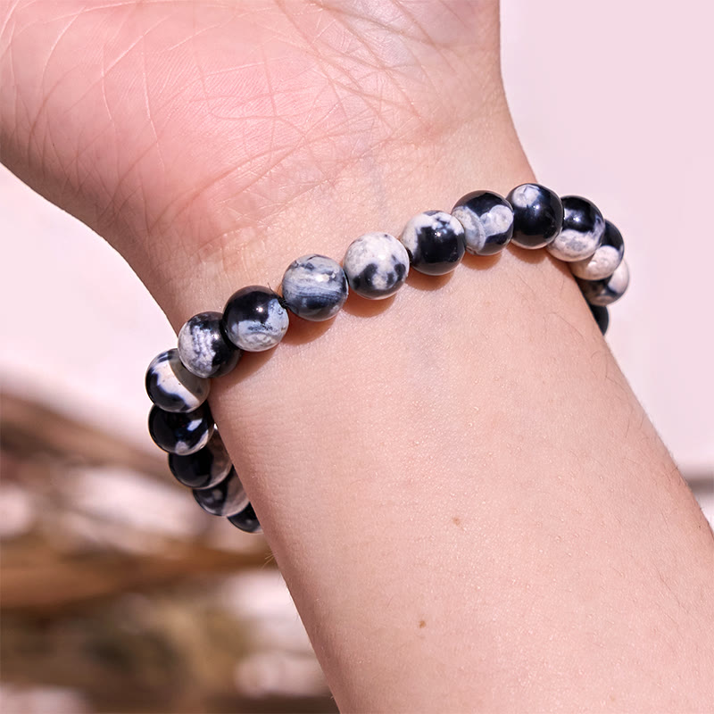 Orca Agate Anxiety Relief Bracelet